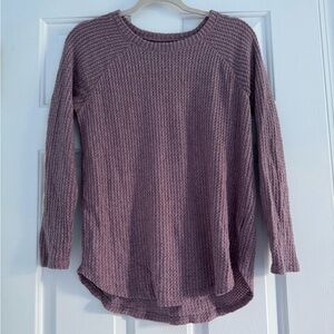 Pink American Eagle Waffle Sweater. Size S.